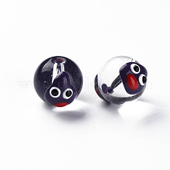 Transparent Glass Enamel Beads&nbsp;GLAA-N049-004