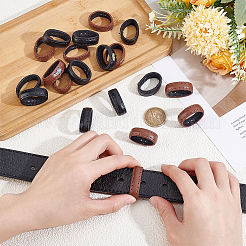 20Pcs 2 Colors Leather Belt Loop Ring&nbsp;DIY-PH0036-53