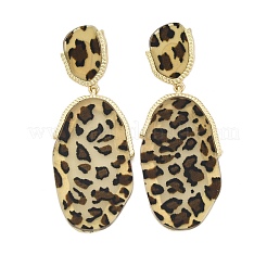 Alloy acrylic Dangle Stud Earrings&nbsp;LS-EJEW-M074-01G-01