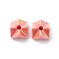 UV Plating Iridescent Opaque Acrylic Beads&nbsp;OACR-C014-03