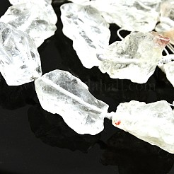 Nuggets Natural Quartz Crystal Beads Strands&nbsp;G-N0135-11