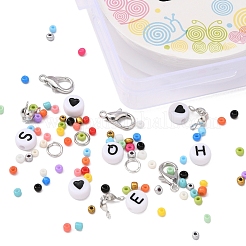 DIY Seed Beads Jewelry Set Making Kit&nbsp;DIY-YW0005-56