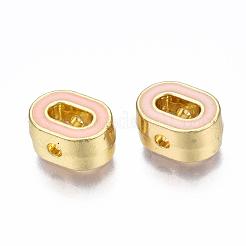 Rack Plating Alloy Enamel Beads&nbsp;ENAM-S122-033O-NR