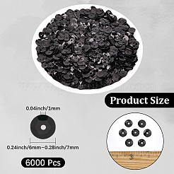 6000Pcs Plastic Paillette Beads&nbsp;PVC-PA0001-01D