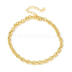 Brass Cable Chain Bracelets for Women&nbsp;BJEW-C140-04G