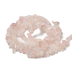 Natural Rose Quartz Chips Beads Strands&nbsp;F007-3