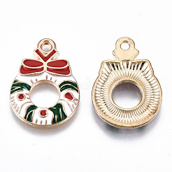 Eco-Friendly Alloy Enamel Pendants&nbsp;X-ENAM-Q437-071-NR