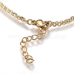 Brass Micro Pave Clear Cubic Zirconia Link Bracelets&nbsp;BJEW-Z003-10G