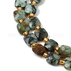 Natural African Turquoise(Jasper) Beads Strands&nbsp;GG-CBA96AE-A06-6x6mm