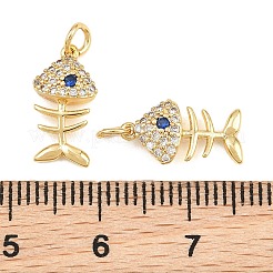 Brass Micro Pave Cubic Zirconia Charms&nbsp;KK-Q085-01E-G