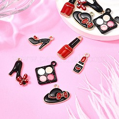12Pcs 6 Styles Alloy Enamel Charms&nbsp;ENAM-FP0002-83