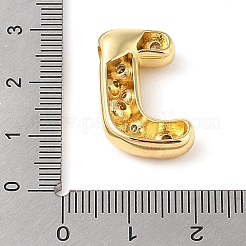 Brass Micro Pave Clear Cubic Zirconia Pendant&nbsp;KK-Z046-01G-J