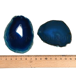 Dyed & Heated Natural Agate Slice Big Pendants&nbsp;GG-CBAAF67-02B
