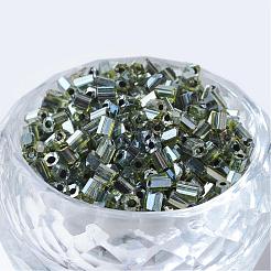 Transparent Two Cut Glass Seed Beads&nbsp;SEED-Q022-2224