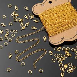 DIY Brass Twisted Chains Necklace Making Kits&nbsp;DIY-LS0002-85
