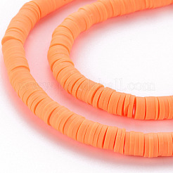 Handmade Polymer Clay Bead Strands&nbsp;CLAY-T002-6mm-42