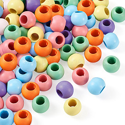 120Pcs 6 Colors Theaceae Wood Bead&nbsp;WOOD-CD0001-07