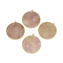 Natural Strawberry Quartz Pendants&nbsp;G-E526-10A