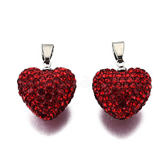 Polymer Clay Rhinestone Pendants&nbsp;RB-S055-10-01