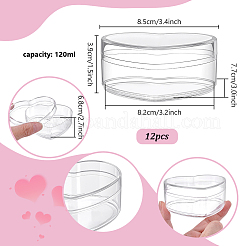 Heart Transparent Plastic Candy Gift Cases&nbsp;CON-WH0085-163