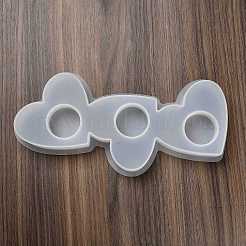 DIY Heart Candlesticks Silicone Molds&nbsp;DIY-G113-10B