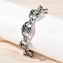 304 Stainless Steel Link Chain Bracelets for Men Women&nbsp;BJEW-D385-06AS