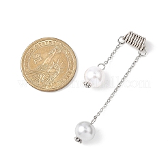 Round ABS Plastic Imitation Pearl Pendants&nbsp;PALLOY-JF04684-01