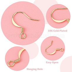 100Pcs Brass Earring Hooks&nbsp;KK-CN0001-79