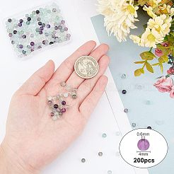 200Pcs Natural Fluorite Beads Strands&nbsp;G-OC0002-69A
