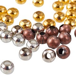5 Box Iron Round Spacer Beads&nbsp;IFIN-X0001-03-B-WH