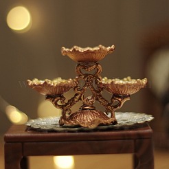 Alloy Mini Imitation Fruit Plate Decoration&nbsp;PW-WG6B53C-01