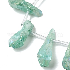 Electroplated Natural Quartz Crystal Beads Strands&nbsp;G-G890-A-12