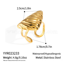 304 Stainless Steel Cuff Rings&nbsp;QT5422-2