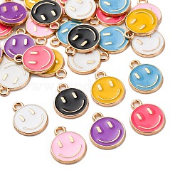 28Pcs 7 Colors Alloy Enamel Charms&nbsp;ENAM-FP0001-66