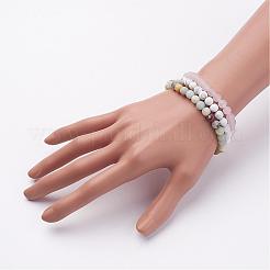 Mixed Gemstone Beaded Stretch Bracelet Sets&nbsp;BJEW-JB02623