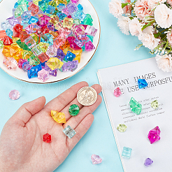 160Pcs 4 Style Transparent Acrylic Beads&nbsp;OACR-PH0004-21