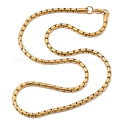 304 Stainless Steel Box Chain Necklaces for Unisex&nbsp;NJEW-K305-02B-G