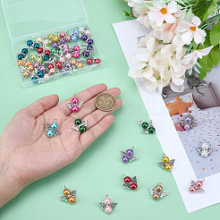 48Pcs 24 Styles Glass & Alloy Pendants&nbsp;PALLOY-GO00053