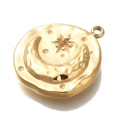 Ion Plating(IP) 304 Stainless Steel Pendant Rhinestones Setting&nbsp;STAS-P371-051G