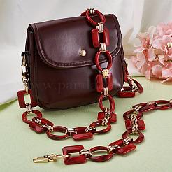 2Pcs Oval & Square Acrylic Bag Handle&nbsp;FIND-GN0001-14B