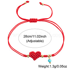 Round Synthetic Turquoise Charm Bracelets&nbsp;HY7206-2
