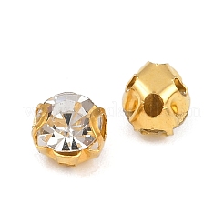 Flat Round Sew on Rhinestone Montee Beads&nbsp;STAS-B107-01A-01G