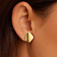 925 Sterling Silver Stud Earrings&nbsp;EJEW-H167-01G