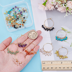 Brass Hoop Earrings&nbsp;AJEW-GO00056