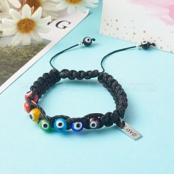 Adjustable Nylon Thread Braided Bead Bracelets&nbsp;BJEW-JB06603