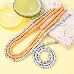 4Strands 2 Colors Handmade Polymer Clay Beads Strands&nbsp;CLAY-YW0001-60