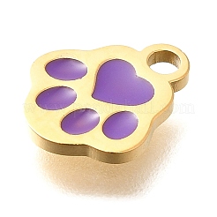 304 Stainless Steel Enamel Charms&nbsp;STAS-L022-466G-04