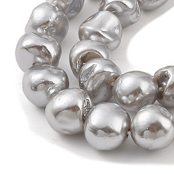 Electroplated Shell Pearl Beads Strands&nbsp;BSHE-C006-01B-X