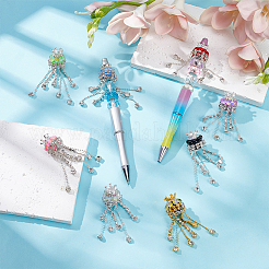 8Pcs 8 Colors Rhinestone Pen Caps&nbsp;AJEW-PH0061-74