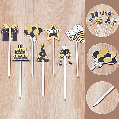 14Pcs Wooden Picks for Vase Decorations&nbsp;AJEW-SP0004-71D